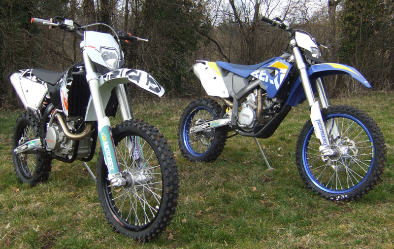 husaberg fe450 ktm exc450 2009 statique