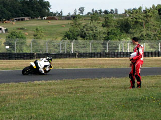 de radigues rider school exercice position cedric prend des notes