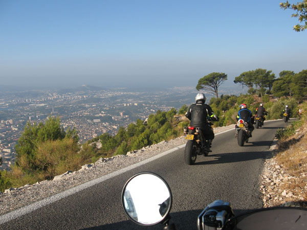descente du mont faron