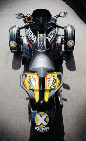 canam spyder xena bike