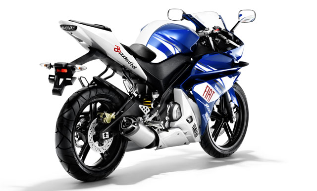 yamaha 2009 yzf r125 team yamaha race replica arriere