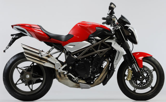 mv agusta brutale 990r rouge profil droit