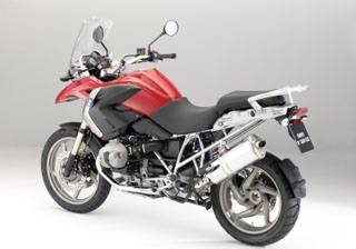 bmw r1200 gs rouge arriere gauche