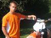 Damien Pr�vost au d�part de l'Enduropale sur KTM