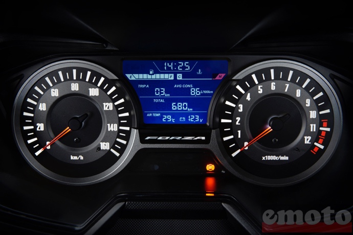 beaucoup d informations sur le tableau de bord digital du honda forza 300 beaucoup d informations sur le tableau de bord digital du honda forza 300