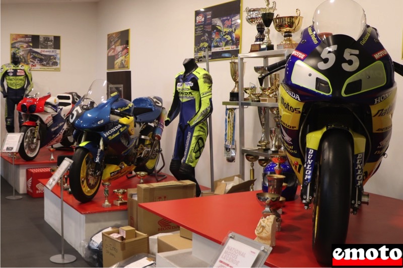 Visite du musée privé du Team Honda National Motos, musee prive du team national motos a la defense