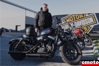 Harley-Davidson Forty Eigth de Valentin chez H-D Salon