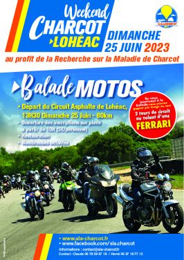 Balade motos à Lohéac au profit de la recherche sur la maladie de Charcot