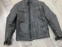 Blouson moto stone all one marron