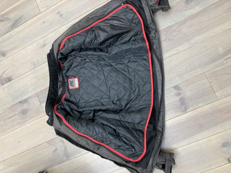 Blouson moto stone all one marron 3/3