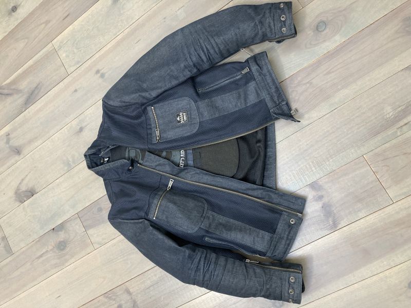 Blouson moto genesis helstons bleu 1/5