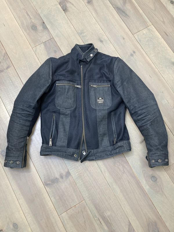 Blouson moto genesis helstons bleu 2/5