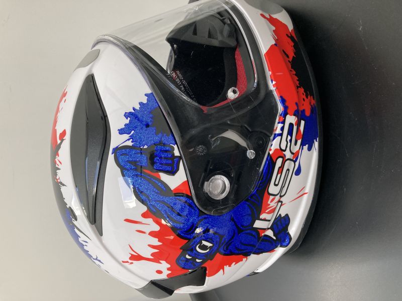 Casque moto enfant ls2 rapid mini ff353j monster 2/4
