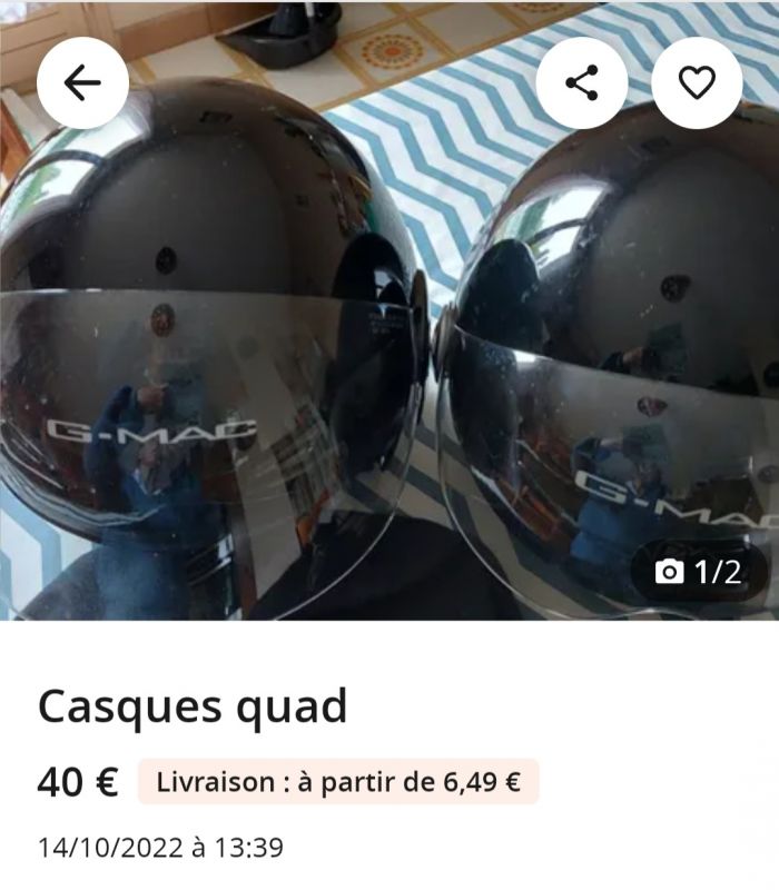 Casques quad 1/2