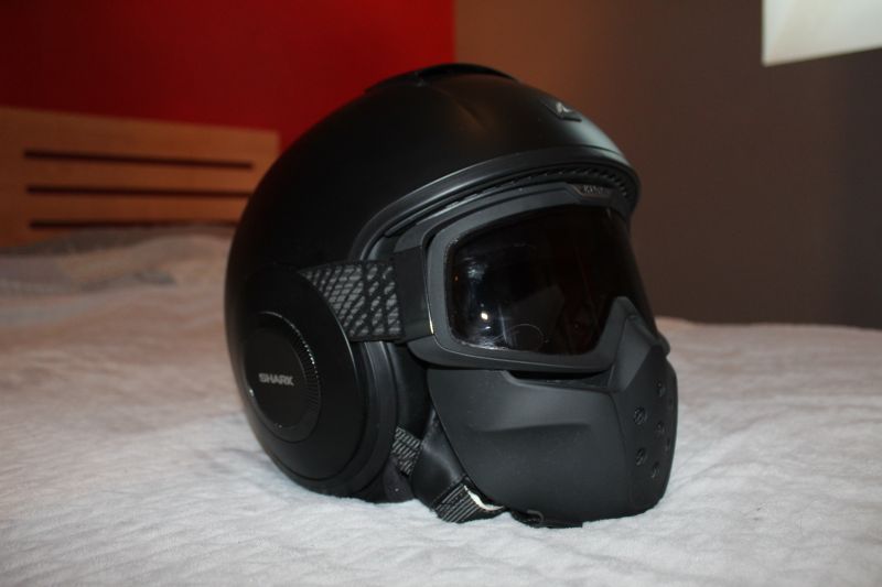 Casque shark street drak - blank mat - noir 3/9
