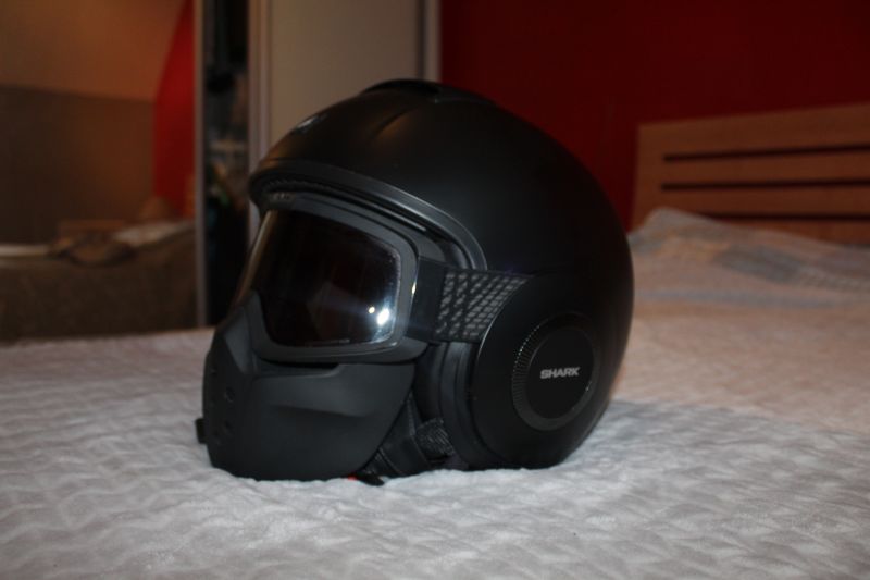 Casque shark street drak - blank mat - noir 8/9