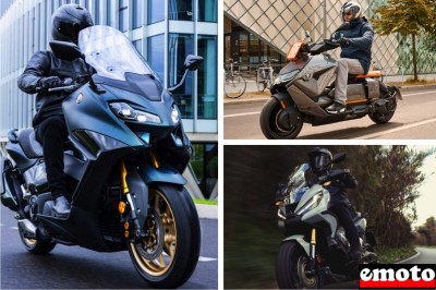 Yamaha TMax 560, Honda X ADV 750 et BMW CE 04