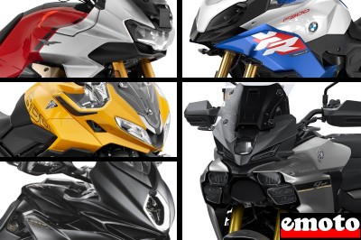 Tracer 9 GT, Tiger Sport 800, F900XR, V100 et Turismo Veloce