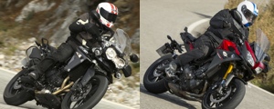 Yamaha MT 09 Tracer et Triumph Tiger 800 XR