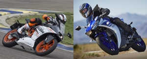 KTM RC 390 et Yamaha YZF R3