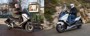 Honda Forza 125 et Yamaha X-Max 125