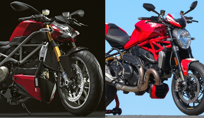 ducati streetfighter 1100 s et monster 1200 r