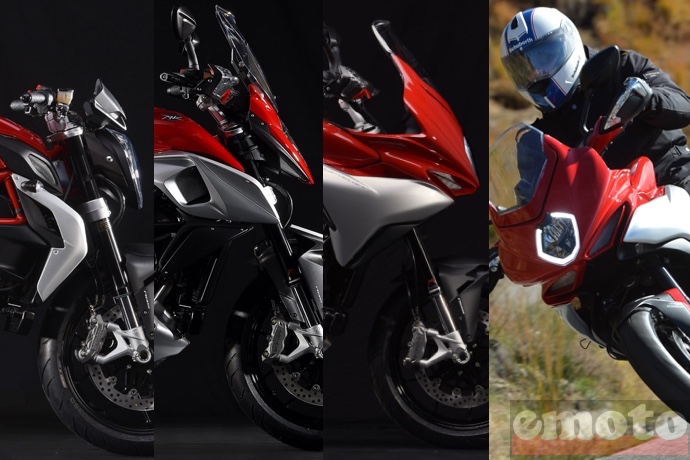 mv agusta 800 brutale stradale et turismo veloce standard et lusso