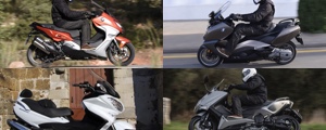 Comparatif C650GT, C650 Sport, TMax 530 et Burgman 650