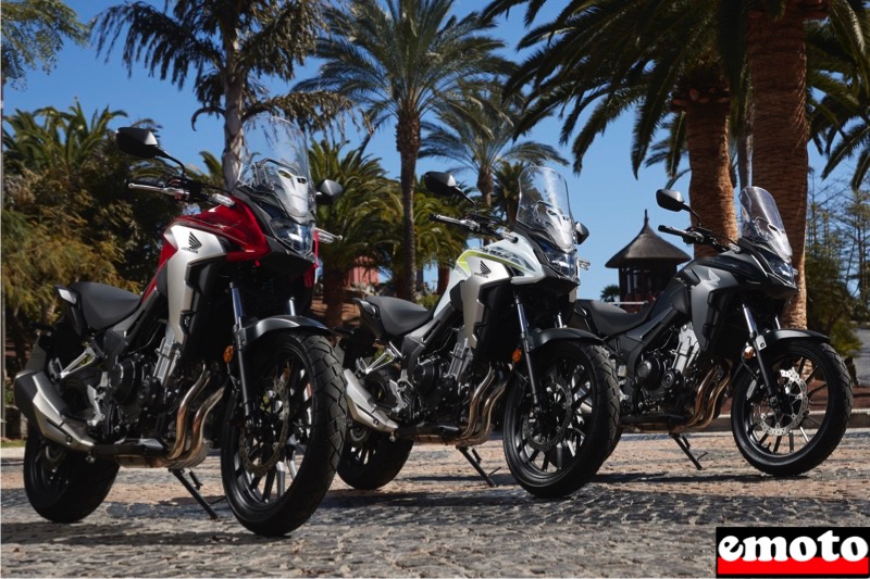 honda cb500x 2019 dans les 3 coloris