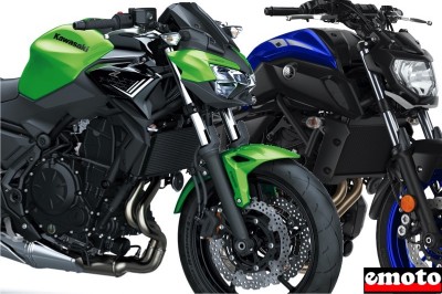 Kawasaki Z650 vs Yamaha MT 07, la bataille 2020