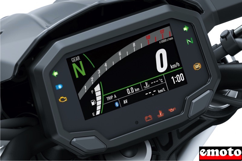 tableau de bord tft de la kawasaki z650 tableau de bord tft de la kawasaki z650