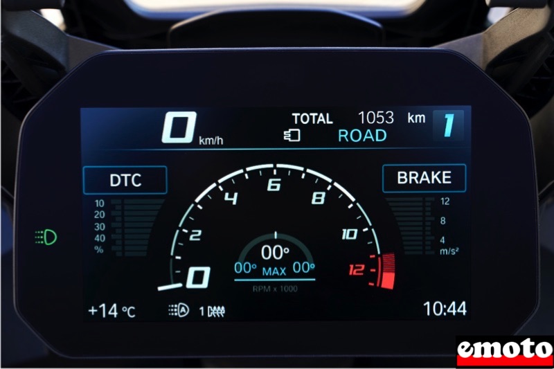 tableau de bord tft de la bmw