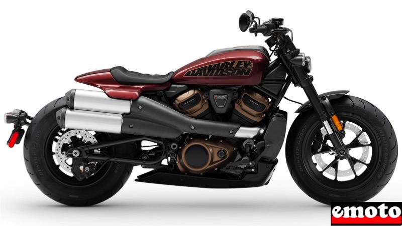 harley davidson 1250 sportster s avec son double silencieux