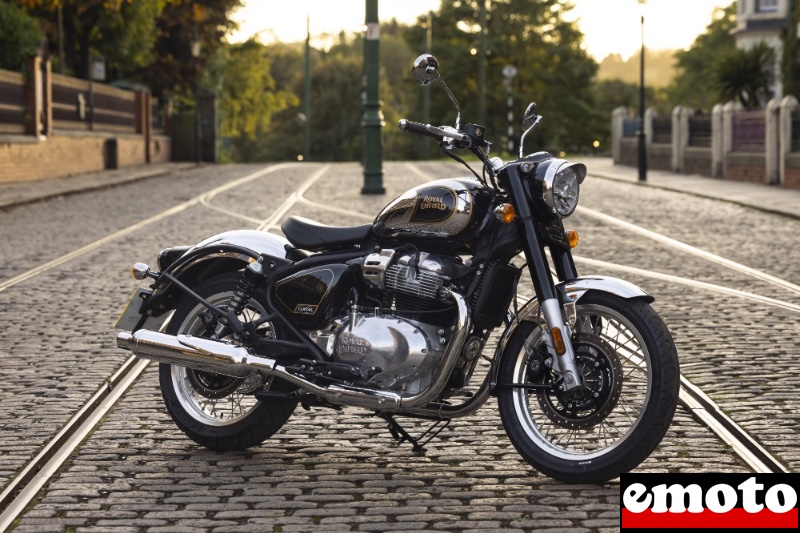 royal enfield classic 650 en finition chrome