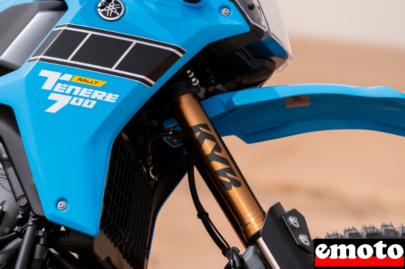 la tenere rally a d autres suspensions kyb avec plus de debattement 320 mm contre 210