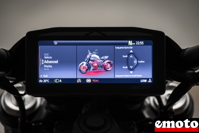 exemple de menu pour parametrer l electonique du x diavel v4