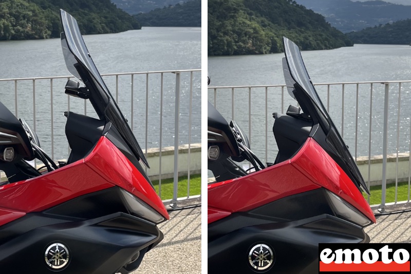 pare brise reglable sur 6 cm mais pas tres efficace