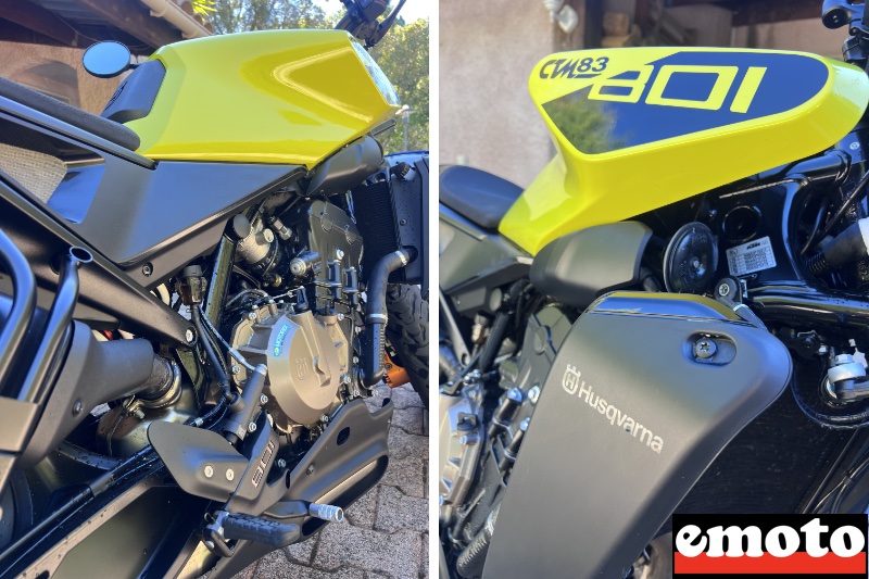 details du design de cette husky pour la route et non pas le tout terrain