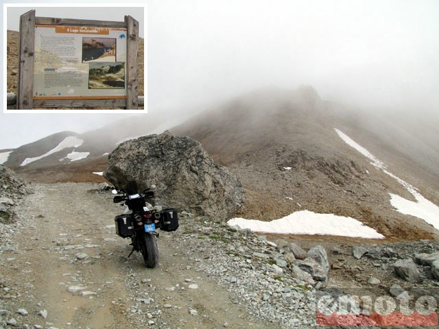 Balade Briançon - Susa : Le Col du Sommeiller est après ce dernier virage