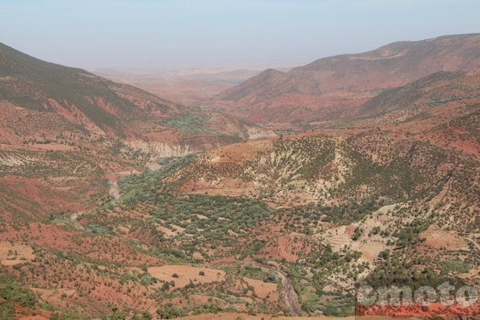 route n9 au maroc col du tichka debut de l ascension depuis marrakech