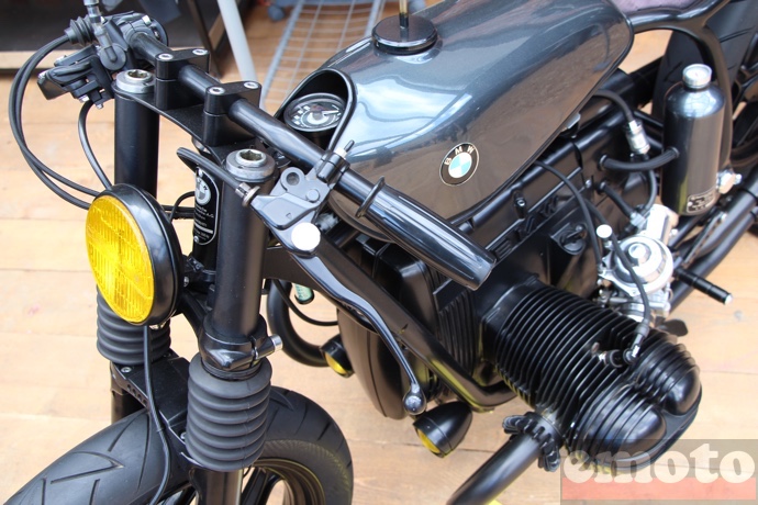 le french atelier bmw r80rt1 detail du guidon