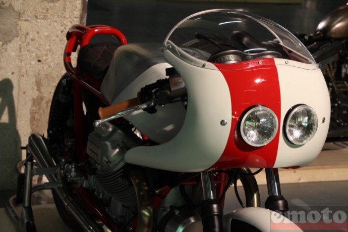 bike shed paris 2016 preparation tres originale sur une base moto guzzi