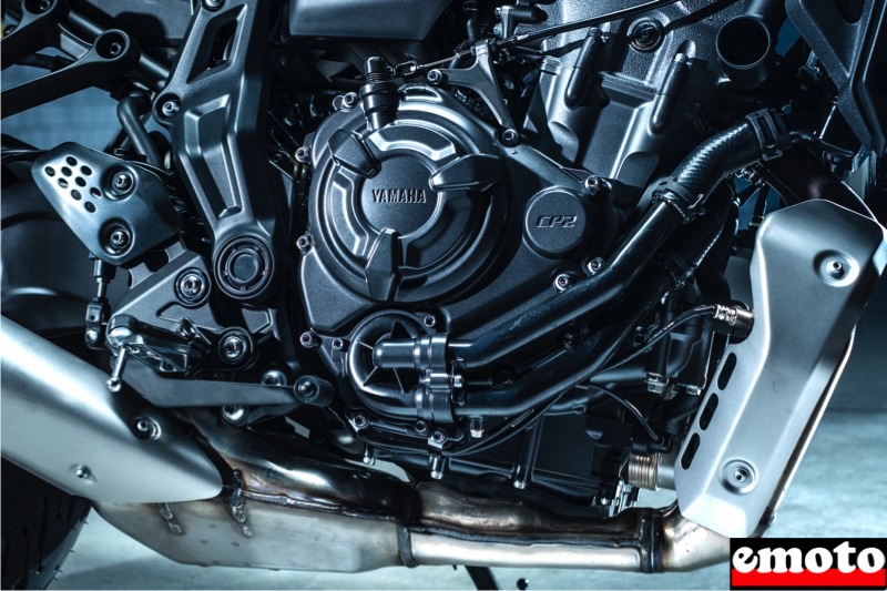 le moteur cp2 de la yamaha mt 07 quasi inchange en 2021