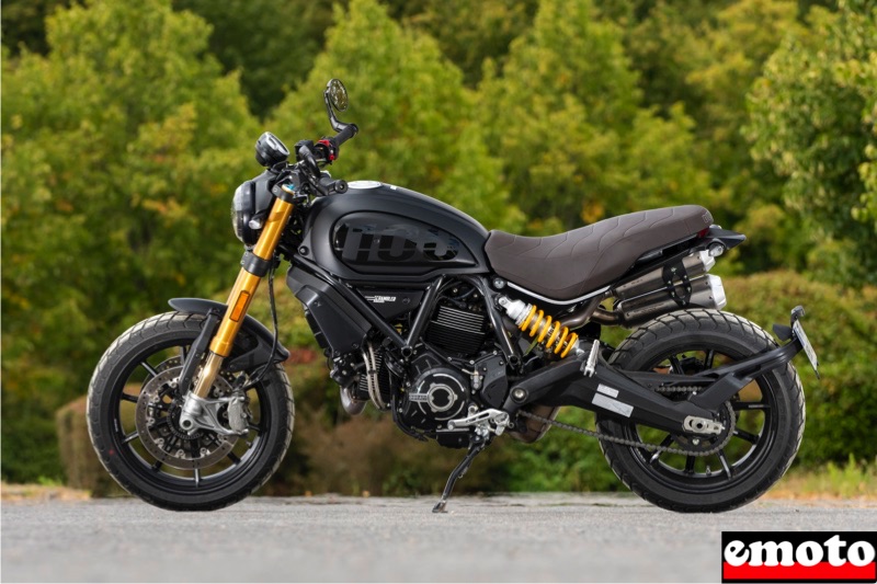 scrambler 1100 sport pro avec ses elements ohlins