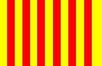 drapeau rouge et jaune