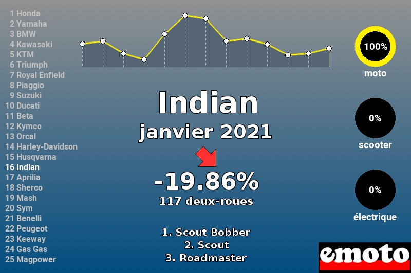Immatriculations Indian en France en janvier 2021 Immatriculations Indian en France en janvier 2021