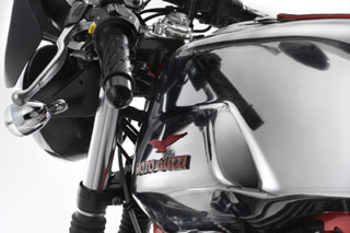 moto guzzi v7 racer reservoir chrome moto guzzi v7 racer reservoir chrome