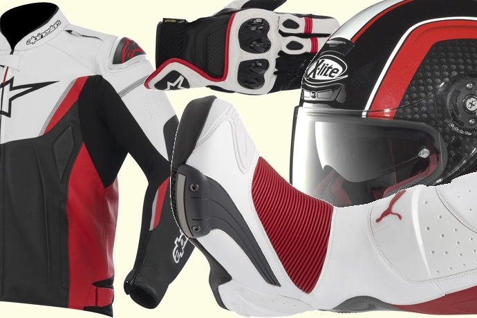 blouson alpinestars gpr gants alpinestars celer casque x lite x702gt et bottes puma 500 le tout en rouge noir et banc blouson alpinestars gpr gants alpinestars celer casque x lite x702gt et bottes puma 500 le tout en rouge noir et banc