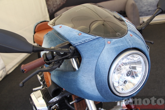 sur la bulle de cette ninet racer on pourrait croire voir une peinture mais c est bien du jean sur la bulle de cette ninet racer on pourrait croire voir une peinture mais c est bien du jean