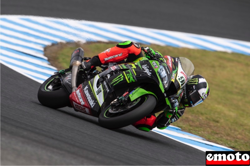 leon haslam kawasaki racing team worldsbk sur zx10r a phillip island